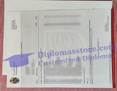 Charles Sturt University academic transcript