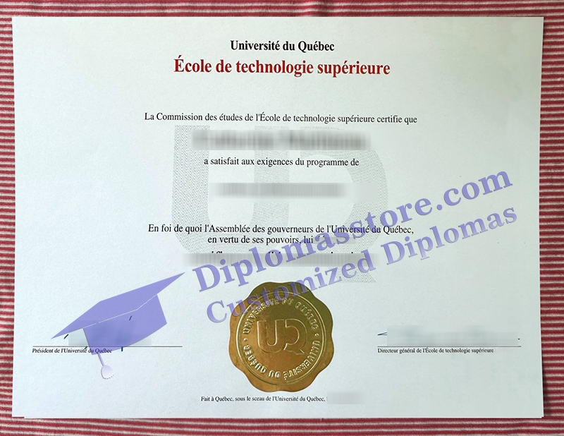 École de technologie supérieure diplôme, Université du Québec certificate,