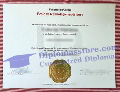buy École de technologie supérieure diplôme, Université du Québec certificate,