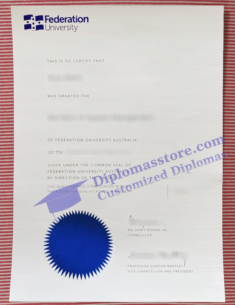 Federation University degree, Federation University certificate,