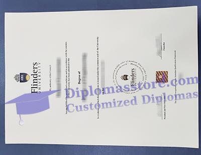 Flinders University degree certificate
