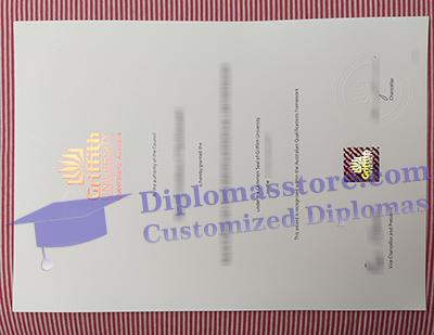Griffith University degree certificate