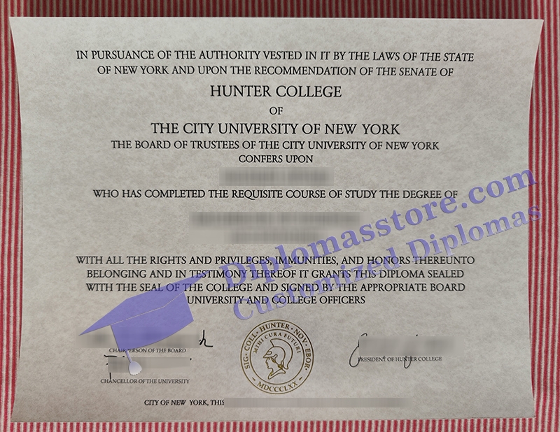 Hunter College diploma
