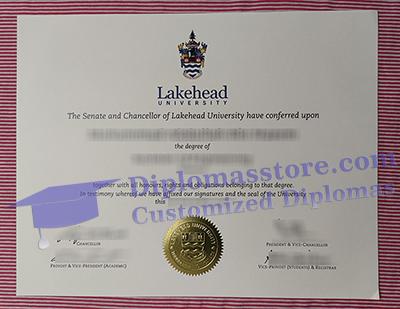 Lakehead University diploma certificate