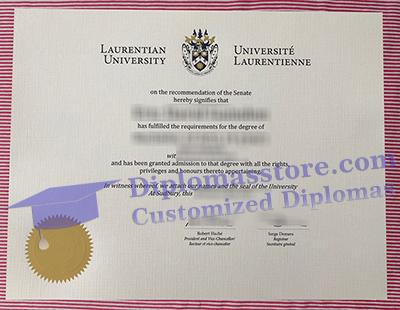 Laurentian University diploma, Laurentian University certificate,