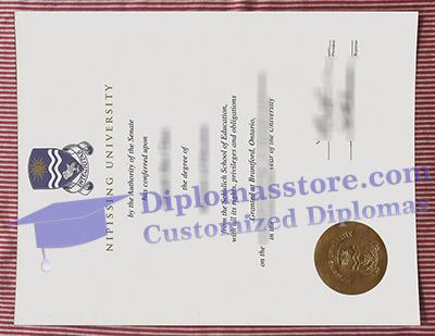 Nipissing University diploma certificate