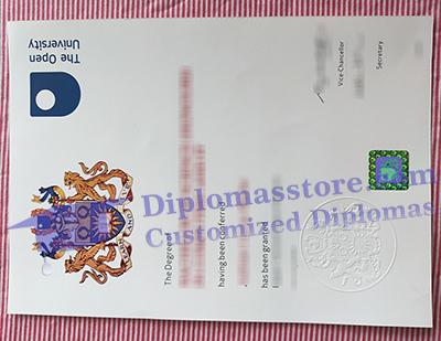 Open University degree certificate