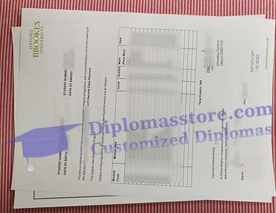 buy Oxford Brookes University transcript