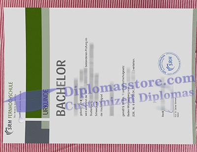 SRH Fernhochschule urkunde certificate