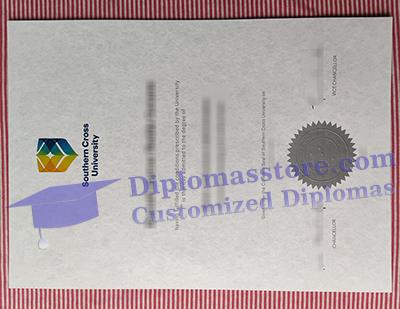 Southern Cross University degree certificate
