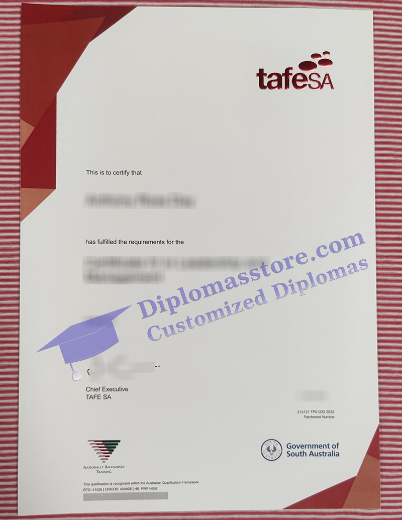 TAFE SA certificate
