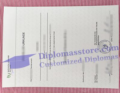 TU Dortmund urkunde, Technische Universitat Dortmund certificate,