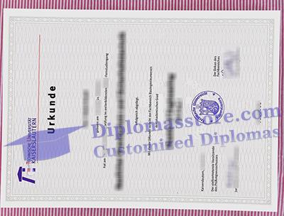 TU Kaiserslautern urkunde certificate