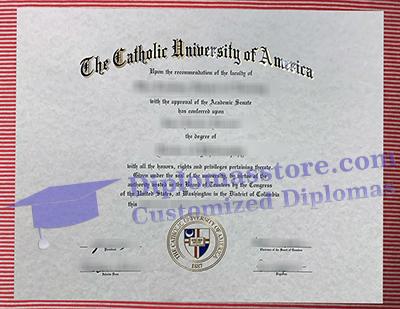 Catholic University of America diploma certificate