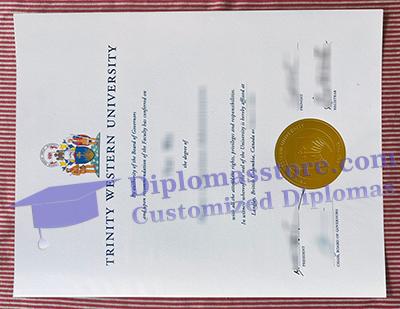 Trinity Western University diploma certificate