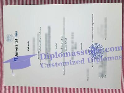 Universität Trier urkunde certificate
