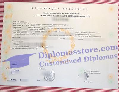 Paris Dauphine University diploma