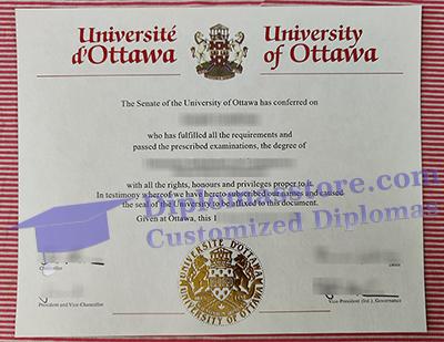 University of Ottawa degree certificate