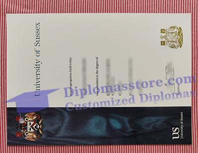 University of Sussex degree certificate