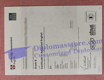 Cambridge CAE certificate