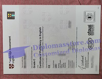 fake C2 Proficiency certificate