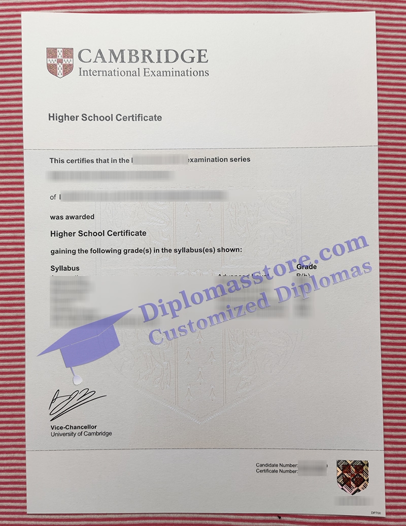 Cambridge Higher School Certificate