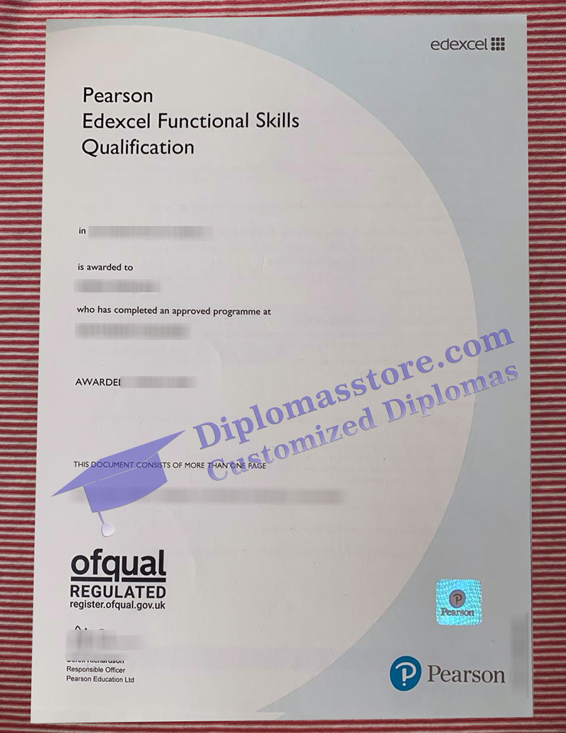 Edexcel Functional Skills certificate, buy Functional Skills qualification,