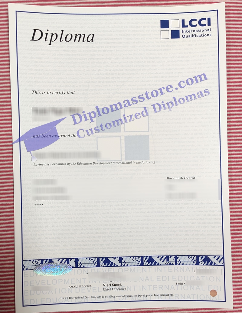 LCCI diploma, LCCI certificate,