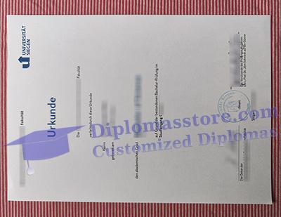 Universitat Siegen urkunde certificate