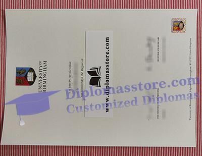 University of Birmingham degree certificate