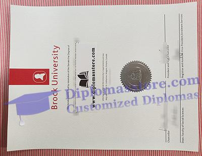 Brock University certificate