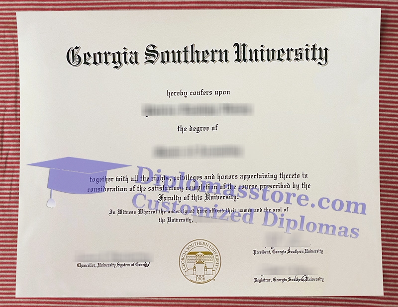 Georgia Southern University diploma, Georgia Southern University certificate,