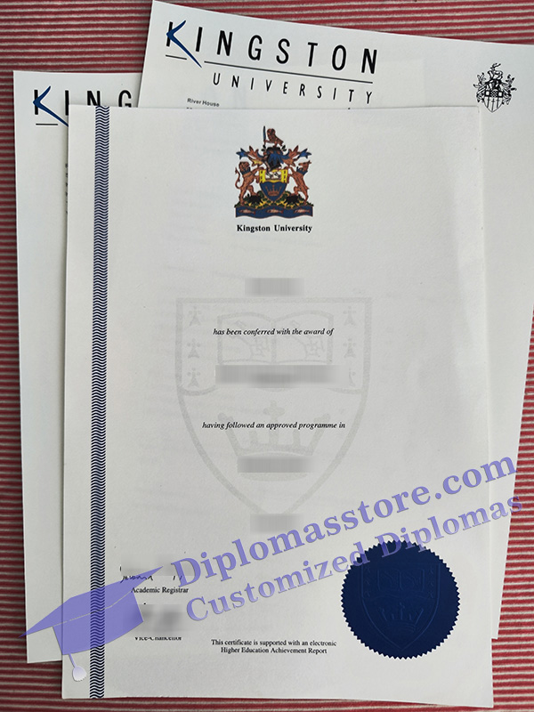 Kingston University degree, Kingston University certificate,