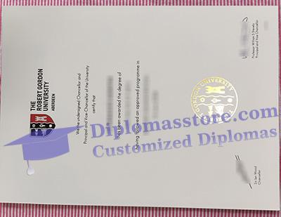 Robert Gordon University diploma