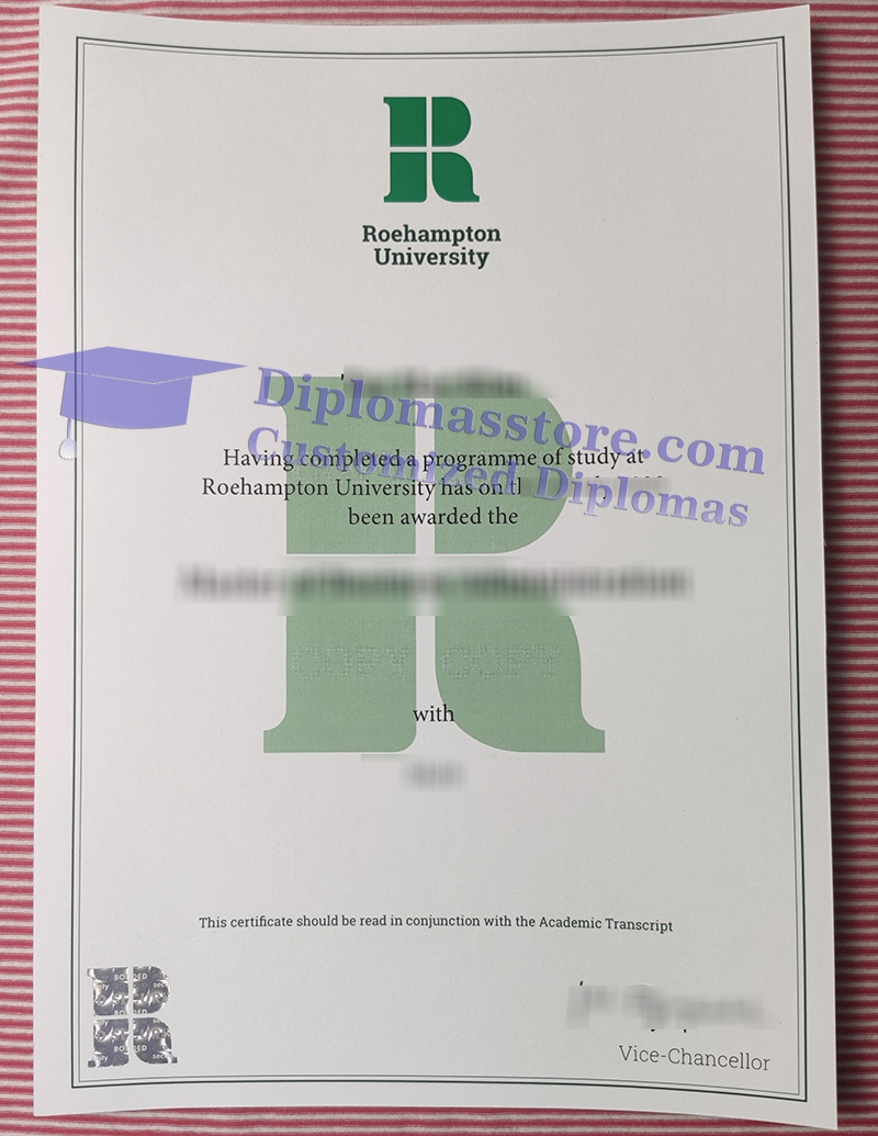 University of Roehampton degree, University of Roehampton certificate,
