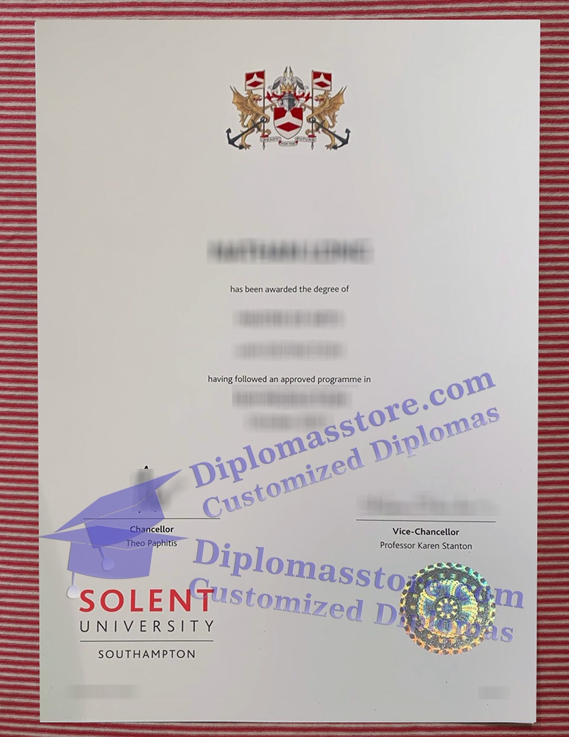Solent University degree, buy Solent University certificate,
