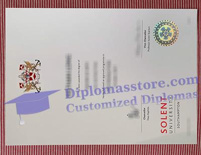 Solent University diploma