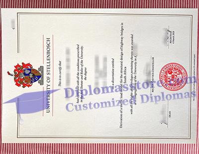 University of Stellenbosch diploma