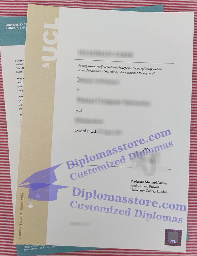 University College London degree, UCL diploma,