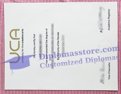University for the Creative Arts diploma