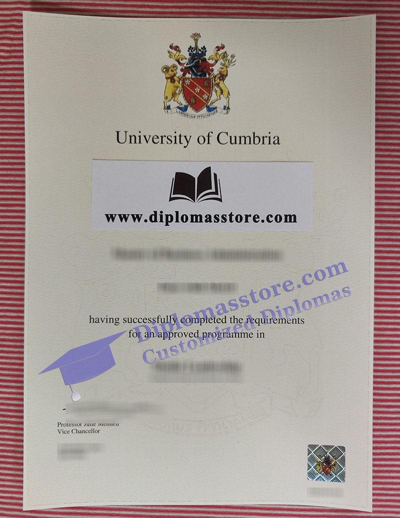 University of Cumbria degree, University of Cumbria certificate,