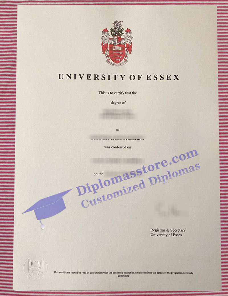 University of Essex degree, University of Essex certificate,