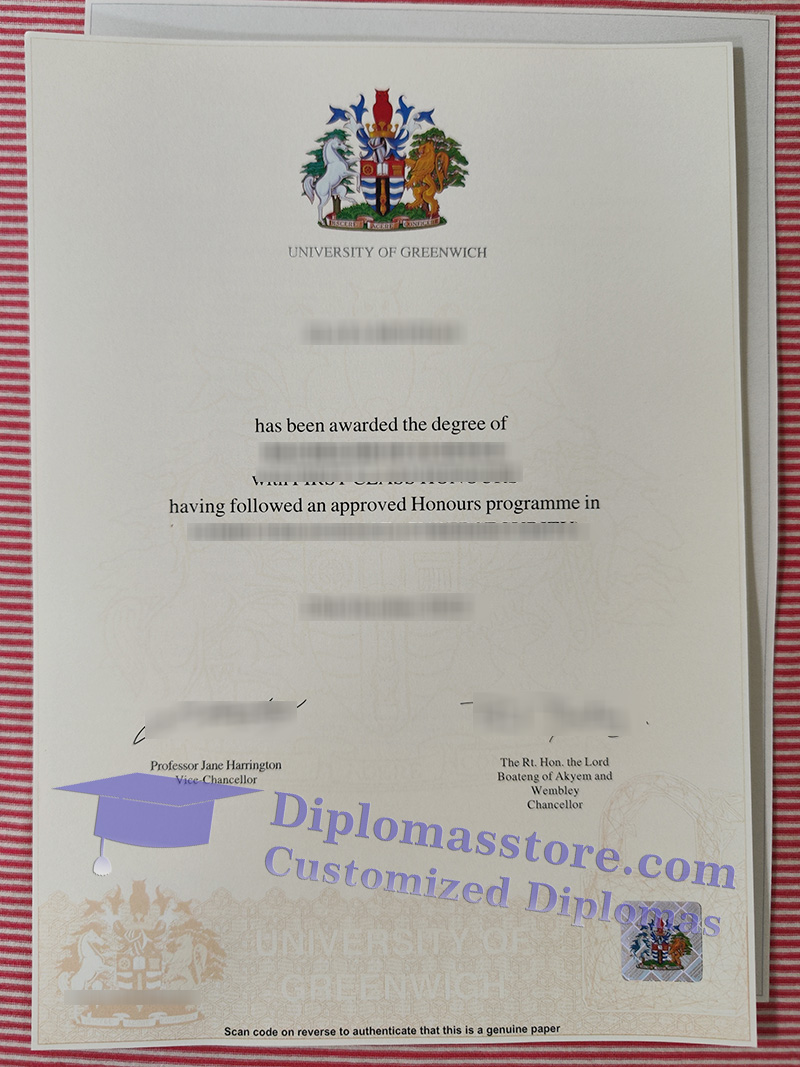 University of Greenwich degree, University of Greenwich certificate,