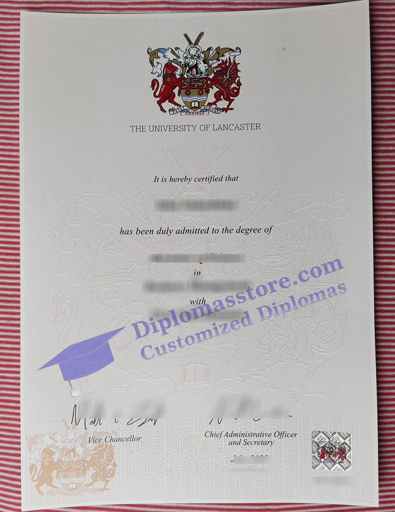 University of Lancaster degree, University of Lancaster certificate,