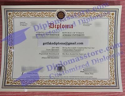 Ankara University diploma