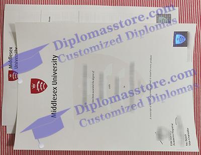 Middlesex University certificate