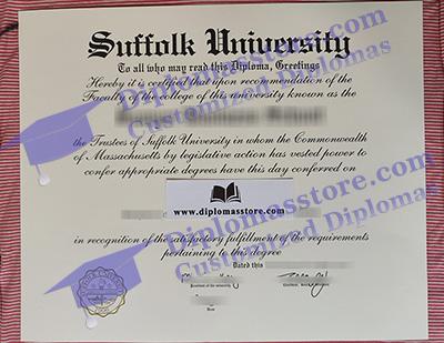 Suffolk University degree