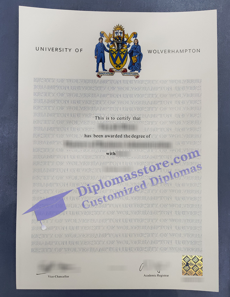 University of Wolverhampton degree, University of Wolverhampton certificate,