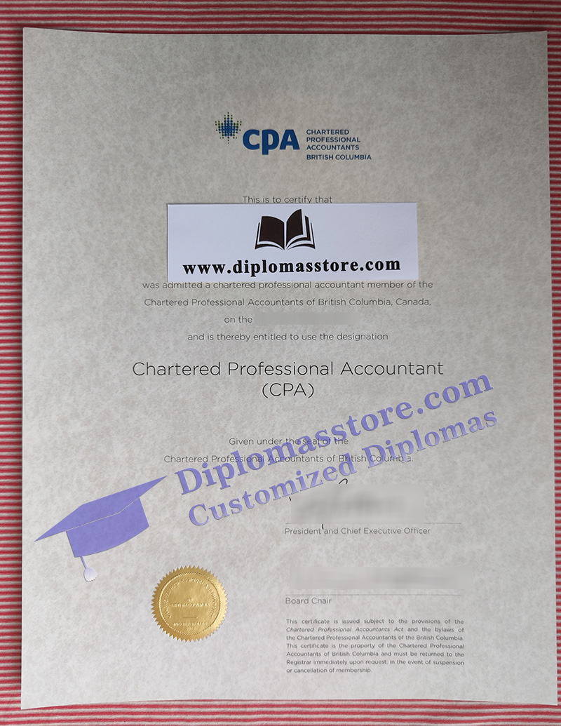 BC CPA certificate, British Columbia CPA certificate,