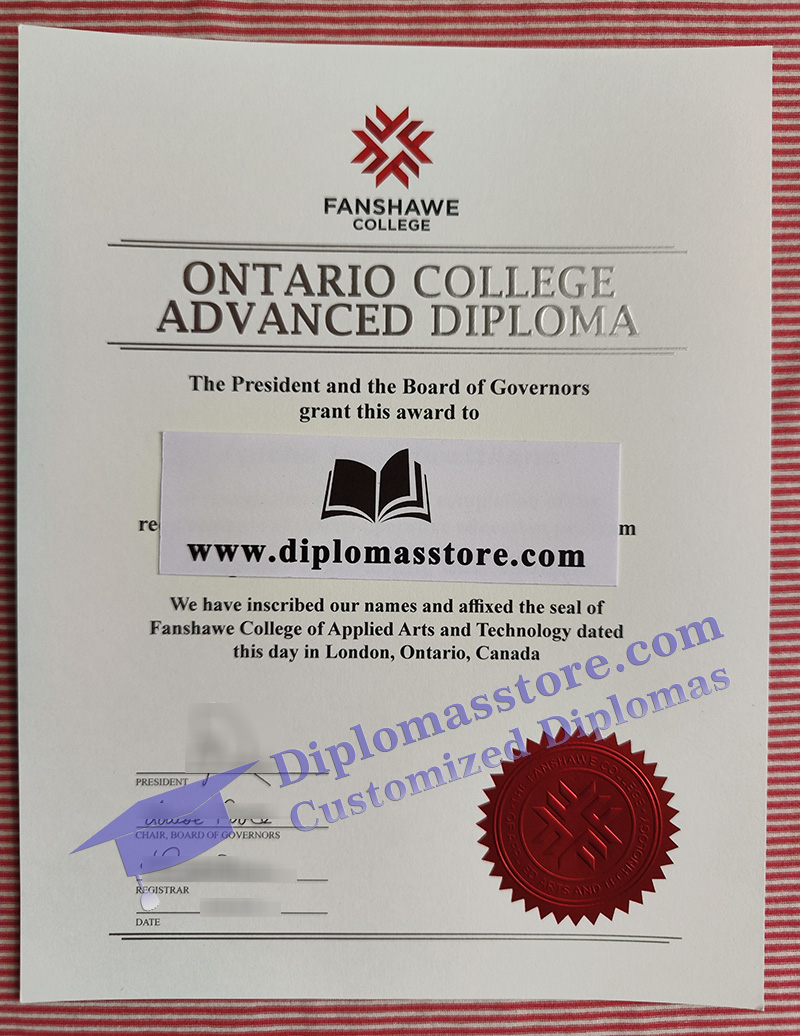Fanshawe College diploma, Fanshawe College certificate,